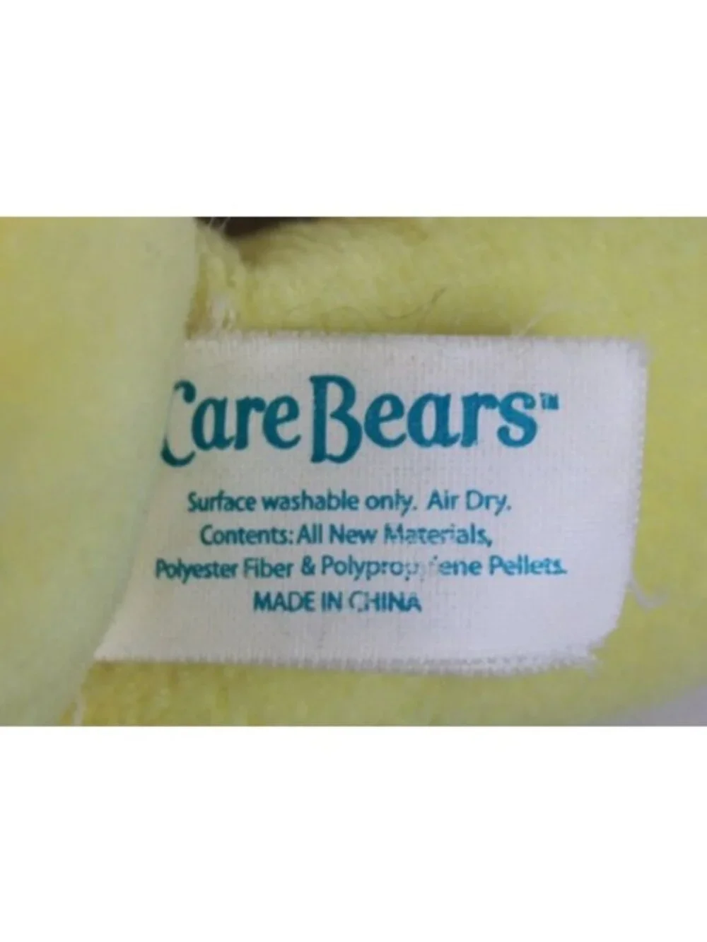 Vintage 2002 Care Bear Funshine Bear Yellow Plush Toy